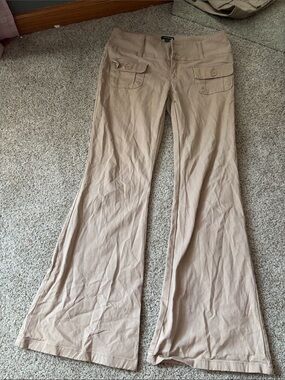 wild fable Tan High-Waist Utility Pants